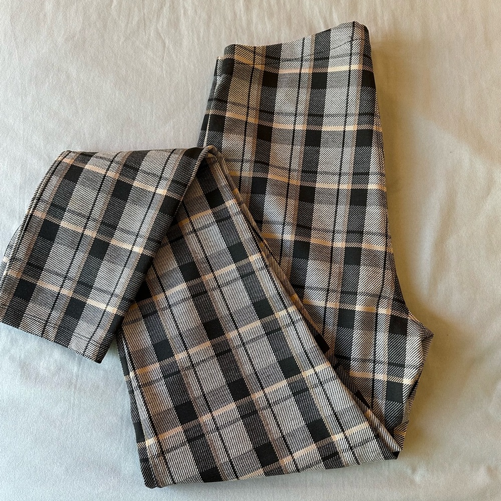 Express Black Plaid legging